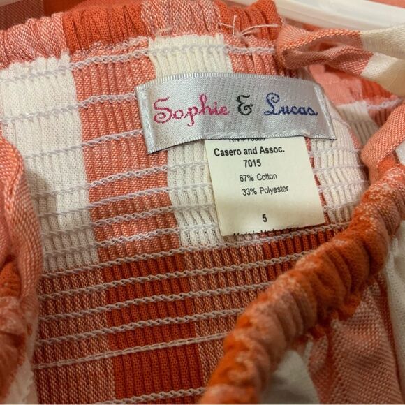 SOPHIE & LUCAS Sophie & Lucas red white  Gingham Dress - 5 - Picture 4 of 4